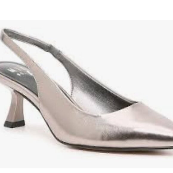 NWT Mix No. 6-Callie Slingback Pump Size 10  in  Pewter Metallic - Picture 6 of 11